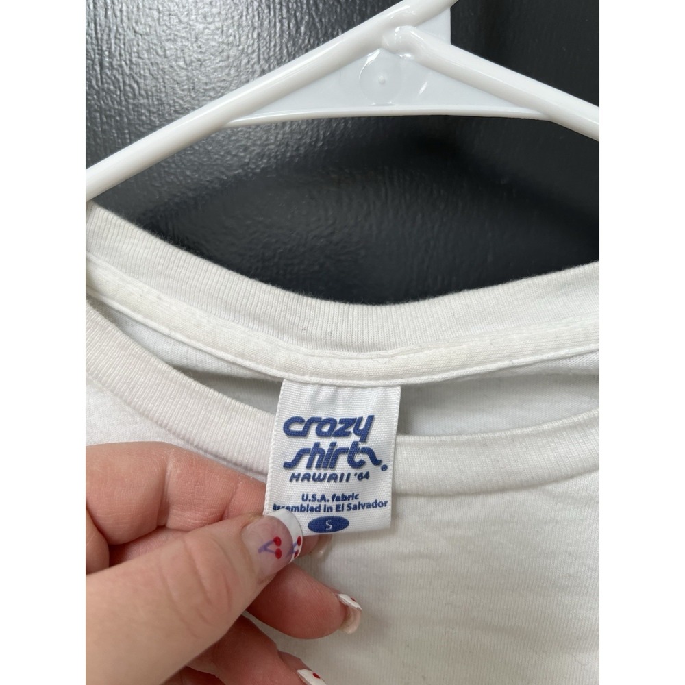 Crazy Shirts Hawaii LS T-Shirt White Margaritas San Diego 02 Sz S Womens - Picture 3 of 5